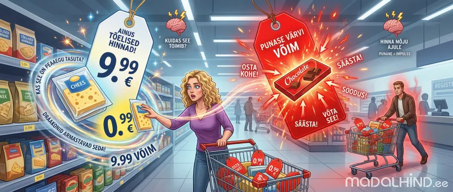 Kõige levinum hinnakujunduse trikk terves maailmas, kus hind lõppeb numbriga .99 või .95.
