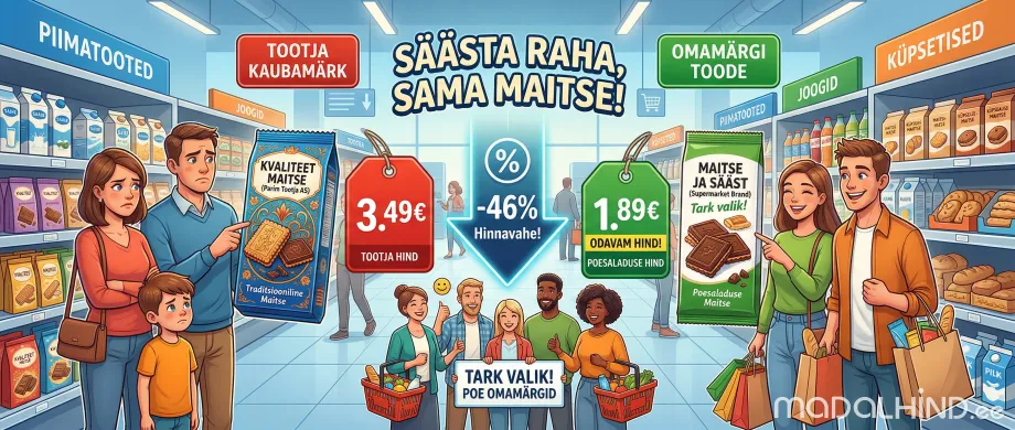 Miks on omamärgitooted tegelikult odavamad?