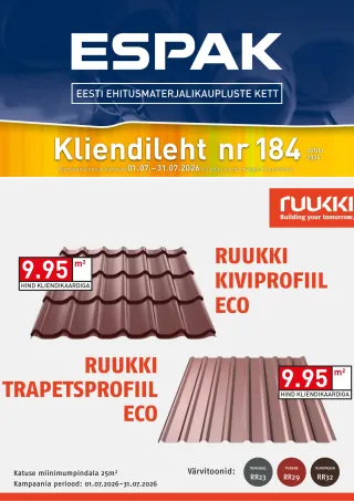 Espak • Kliendileht