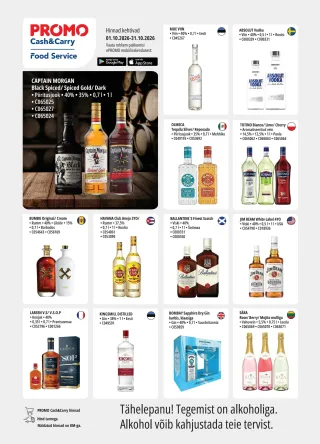 PROMO Cash&Carry • Alkoholileht