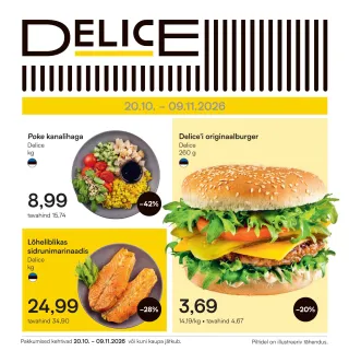 Delice kliendileht ja sooduspakkumised - Delice • kliendileht