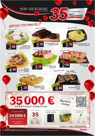 Grossi Toidukaubad • Kliendileht